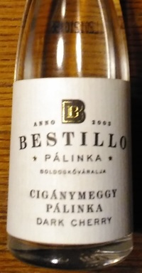 Picture of bottle Bestillo (Borsod-Abaúj-Zemplén, Hungary) – Cigánymeggy (Sour Cherry), L201210156, 40%