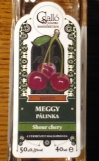 Picture of bottle Csalló (Veszprém, Hungary) – Meggy (Sour Cherry), L. 1506061017, 50%