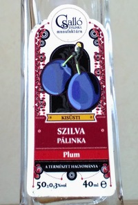 Picture of bottle Csalló (Veszprém, Hungary) – Szilva (Plum) Pálinka, 50%