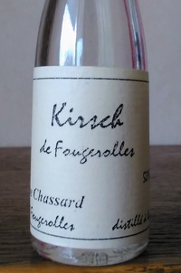 Picture of bottle Kirsch et Terroir, Ferme Chassard (Haute-Saône, France) – Kirsch de Fougerolles, bott. ~1990, 50%