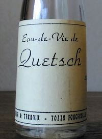 Picture of bottle Kirsch et Terroir, Ferme Chassard (Haute-Saône, France) – Quetsch (Wild Plum), bott. ~1990, 48%