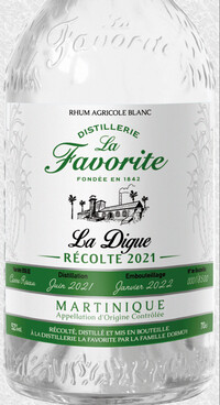 Picture of bottle La Favorite (Le Lamentin, Martinique) – 'La Digue' Récolte 2022, 52%