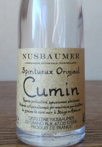 Picture of bottle Nusbaumer (Alsace, France) – Cumin Spiritueux, c. 2022, 43%