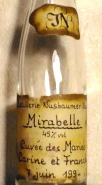 Picture of bottle Nusbaumer (Alsace, France) – Mirabelle, 'Cuvée des Mariés', bott. 1997, 45%