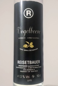 Picture of bottle Reisetbauer (Upper Austria, Austria) – Vogelbeere (Rowanberry), 41.5%