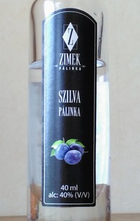 Picture of bottle Zimek (Somogy, Hungary) – Szilva (Plum) Pálinka, bott. 02.02.2022, 40%